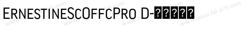 ErnestineScOffcPro D字体转换